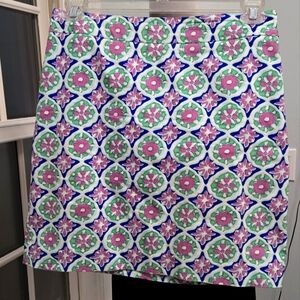 *final price* Talbots lavender, kelly, blue straight skirt side zip sz 16W